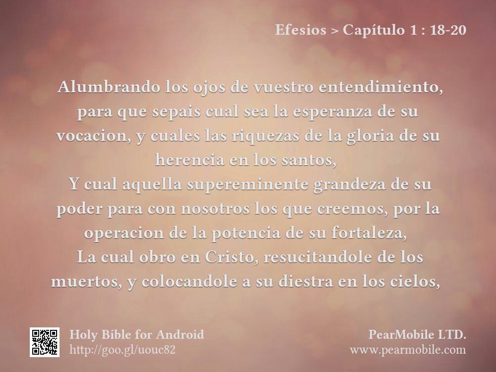 Efesios, Capítulo 1:18-20